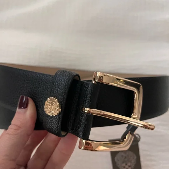 Vince Camuto Black and Gold Belt - Picture 6 of 7